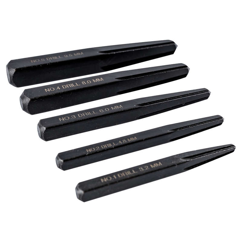 Tork Craft Square Screw Extractor Set 5pce