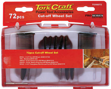 Tork Craft Mini Rotarty Cut-off Wheel Set 72 Pce
