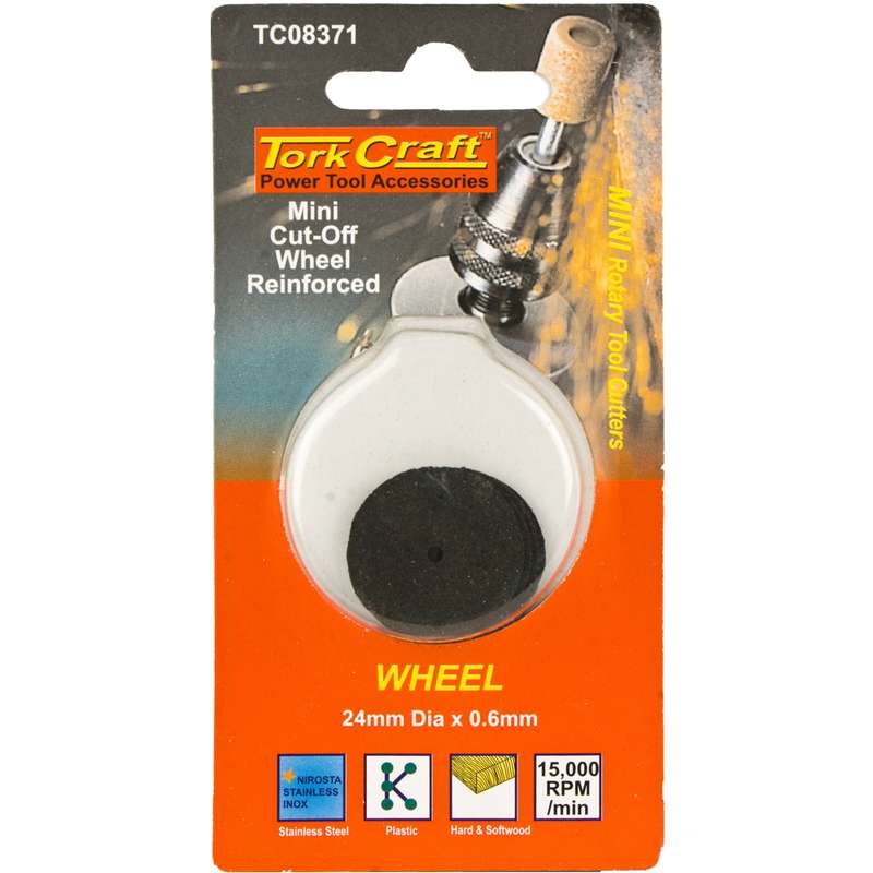 Tork Craft Mini Cut-off Wheel Reinforced 24mm X 0.6mm