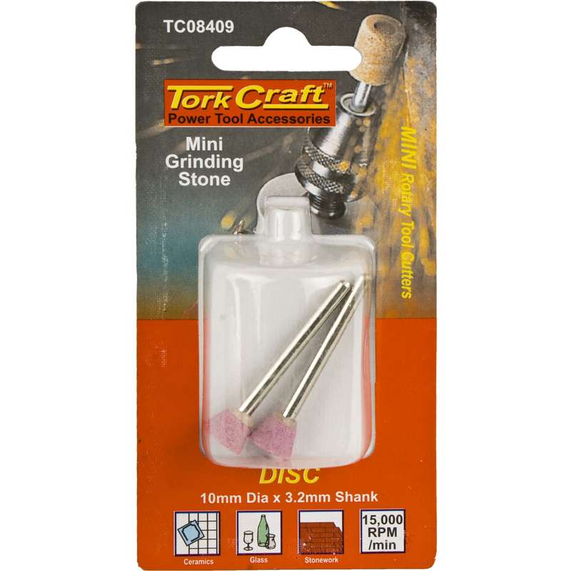 Tork Craft Mini Grinding Stone 15.9mm Disc 3.2mm Shank
