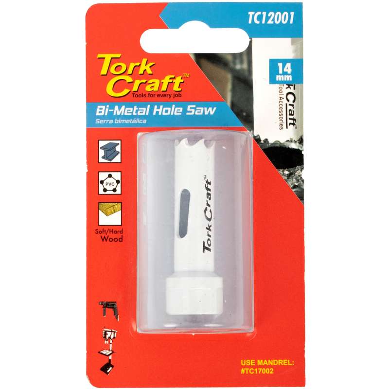 Tork Craft Hole Saw Bi Metal 14mm