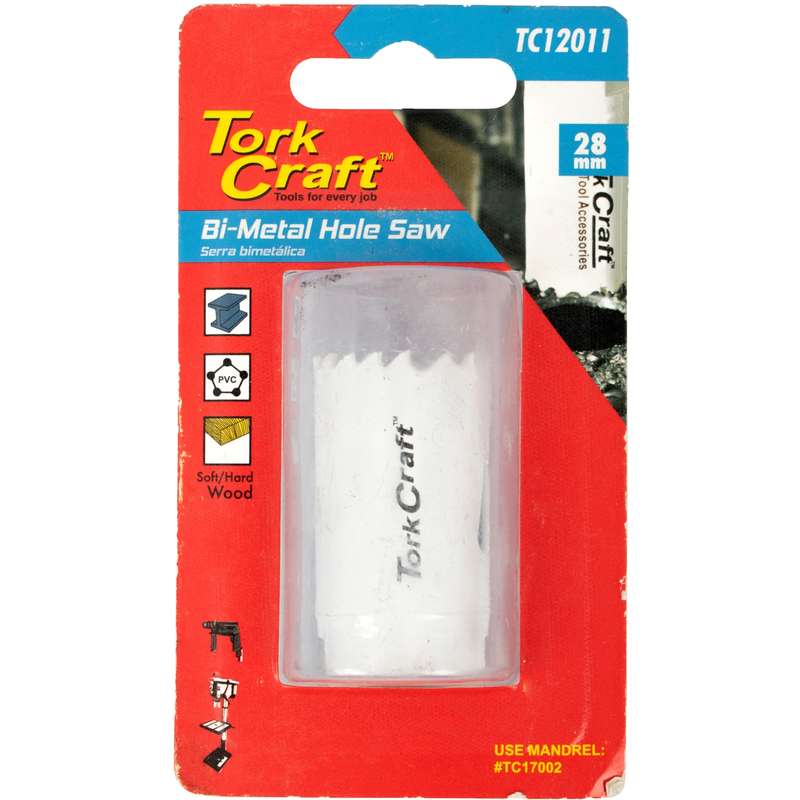Tork Craft Hole Saw Bi-metal 28mm