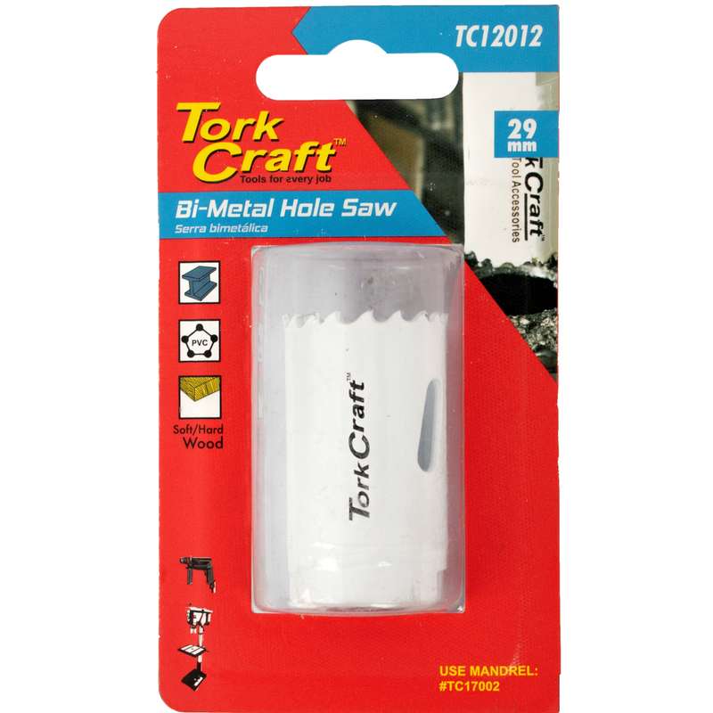 Tork Craft Hole Saw Bi-metal 29mm