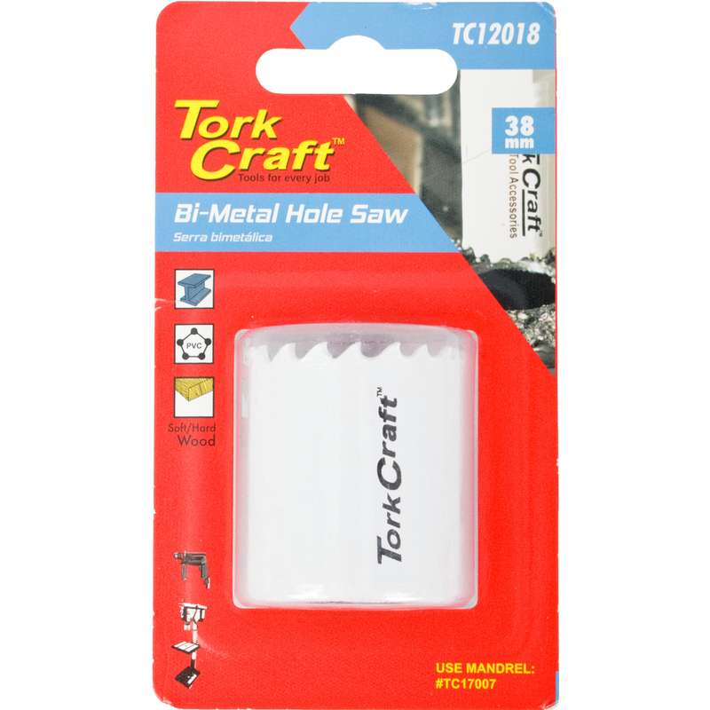 Tork Craft Hole Saw Bi-metal 38mm