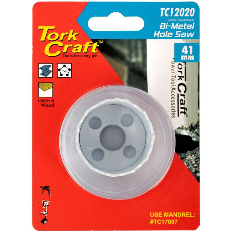 Tork Craft Hole Saw Bi-metal 41mm