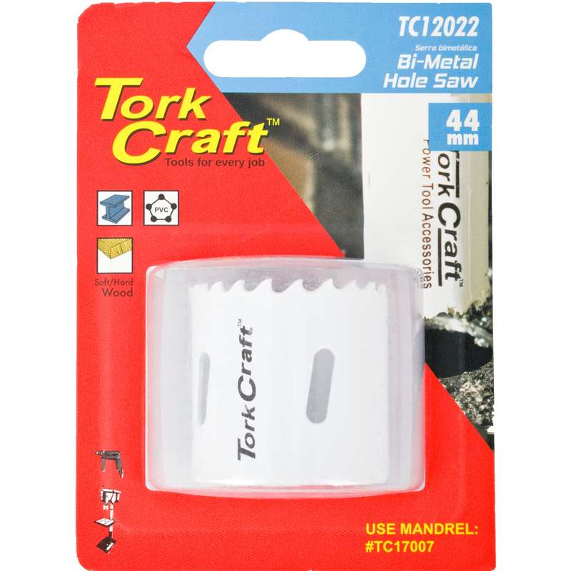 Tork Craft Hole Saw Bi-metal 44mm