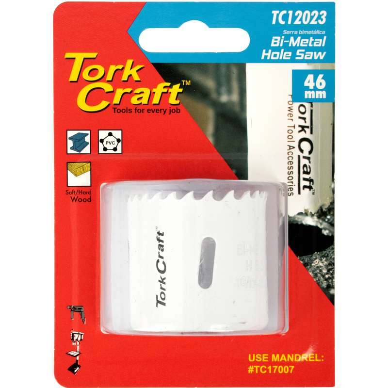 Tork Craft Hole Saw Bi-metal 46mm