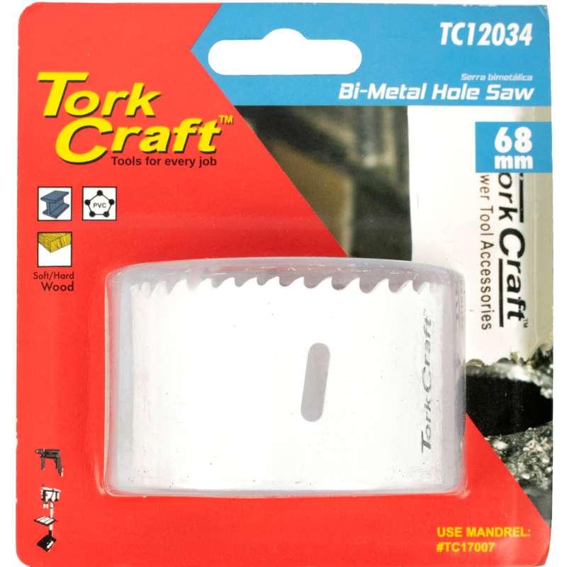 Tork Craft Hole Saw Bi-metal 68mm