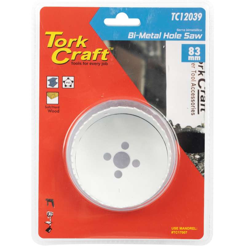 Tork Craft Hole Saw Bi-metal 83mm