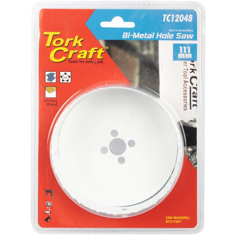 Tork Craft Hole Saw Bi-metal 111mm