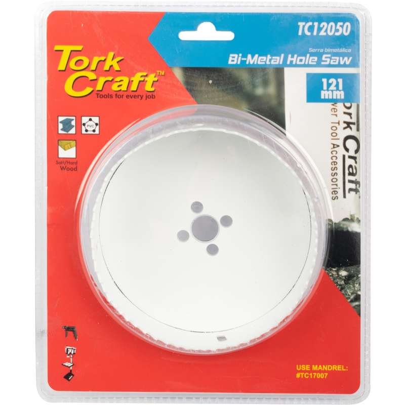 Tork Craft Hole Saw Bi-metal 121mm
