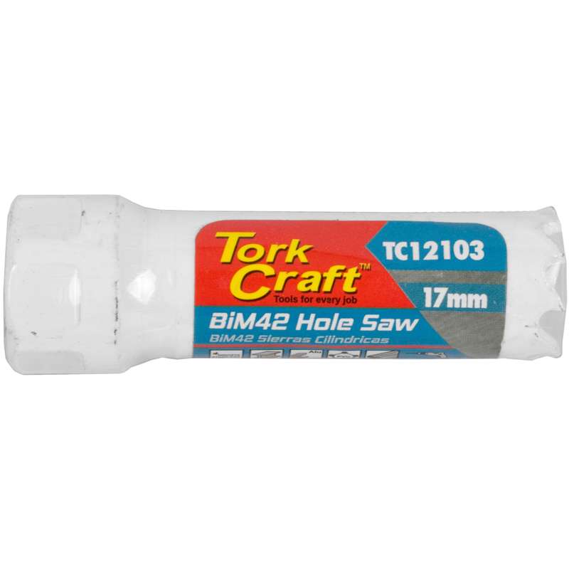 Tork Craft 17mm Bim42 Bi Metal Hole Saw