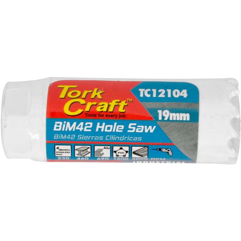 Tork Craft 19mm Bim42 Bi Metal Hole Saw