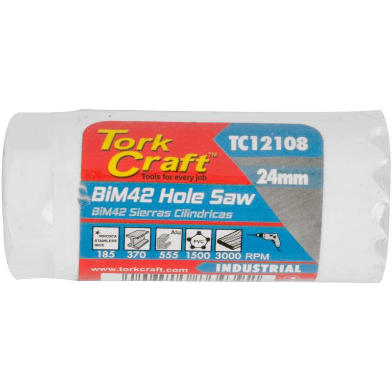 Tork Craft 24mm Bim42 Bi Metal Hole Saw