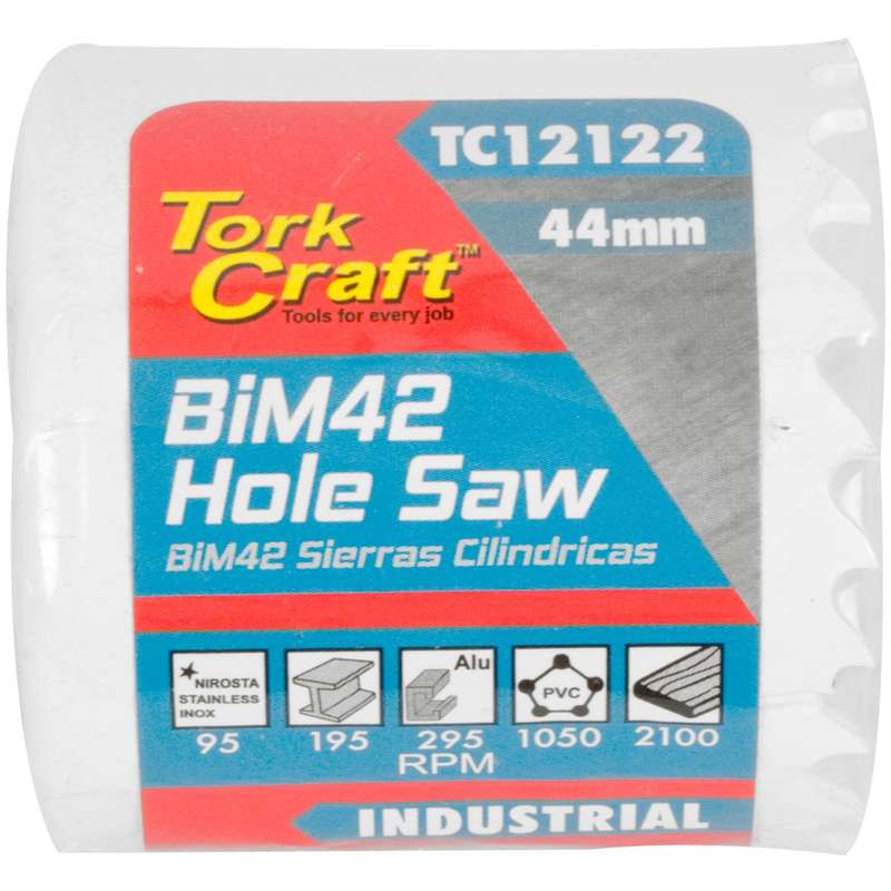 Tork Craft 44mm Bim42 Bi Metal Hole Saw