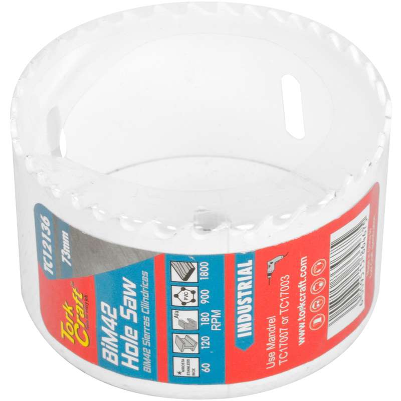 Tork Craft 73mm Bim42 Bi Metal Hole Saw