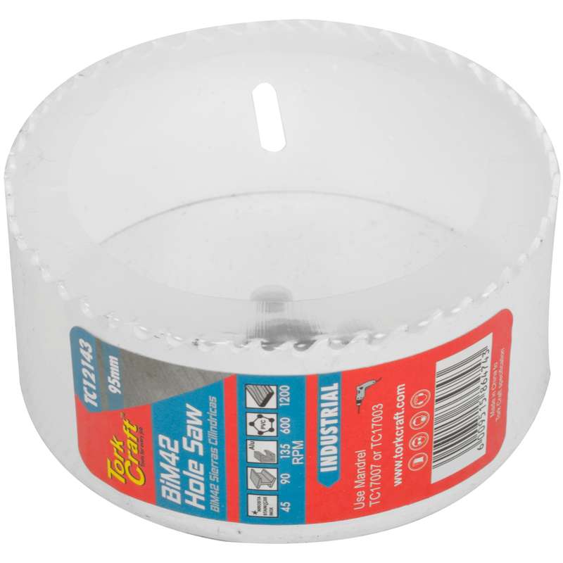 Tork Craft 95mm Bim42 Bi Metal Hole Saw