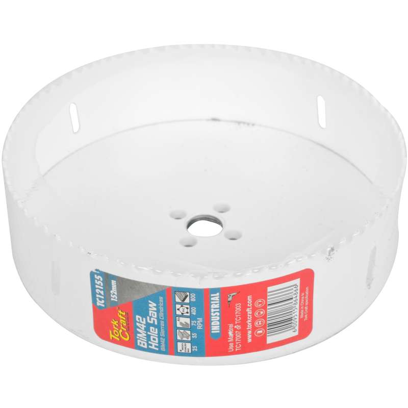 Tork Craft 152mm Bim42 Bi Metal Hole Saw