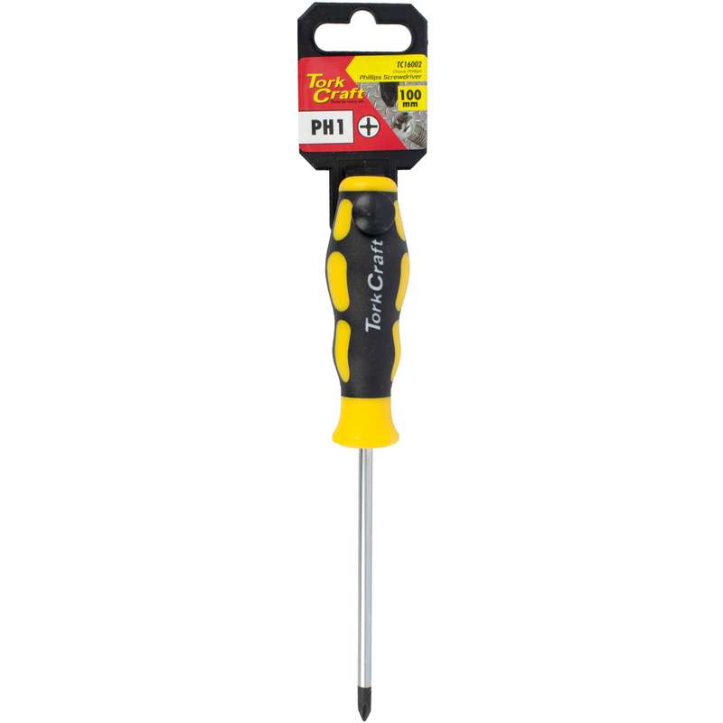 Tork Craft Screwdriver Phillips No.1 X 100mm
