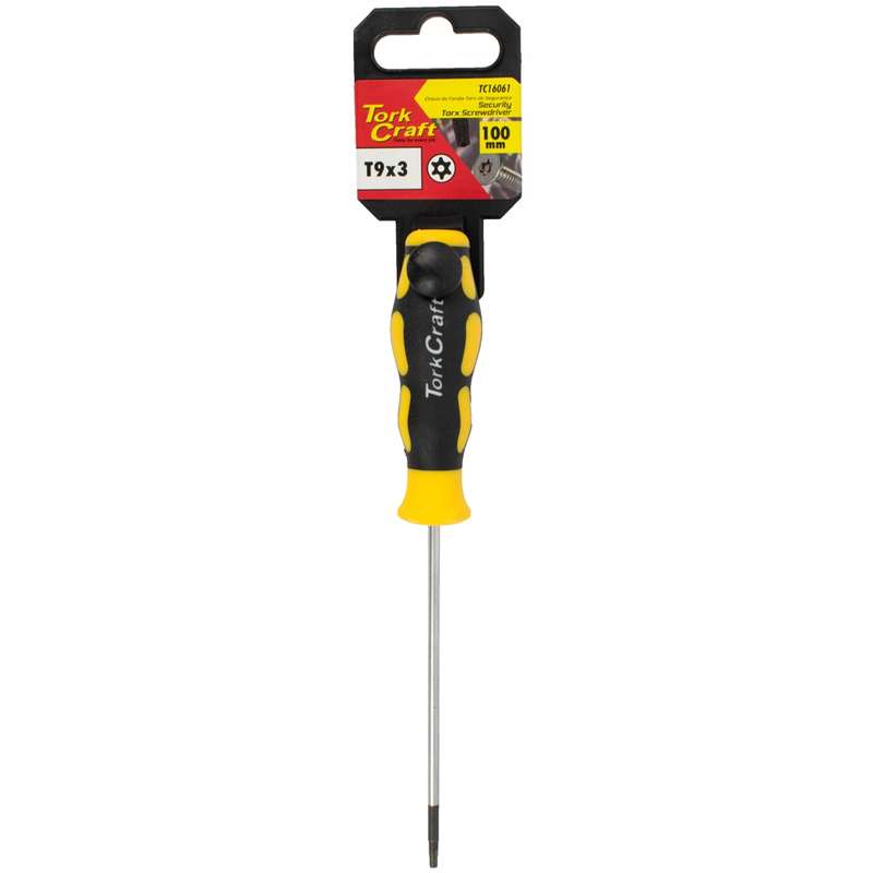 Tork Craft Screwdriver Torx Tamper Proof T9 4x75mm