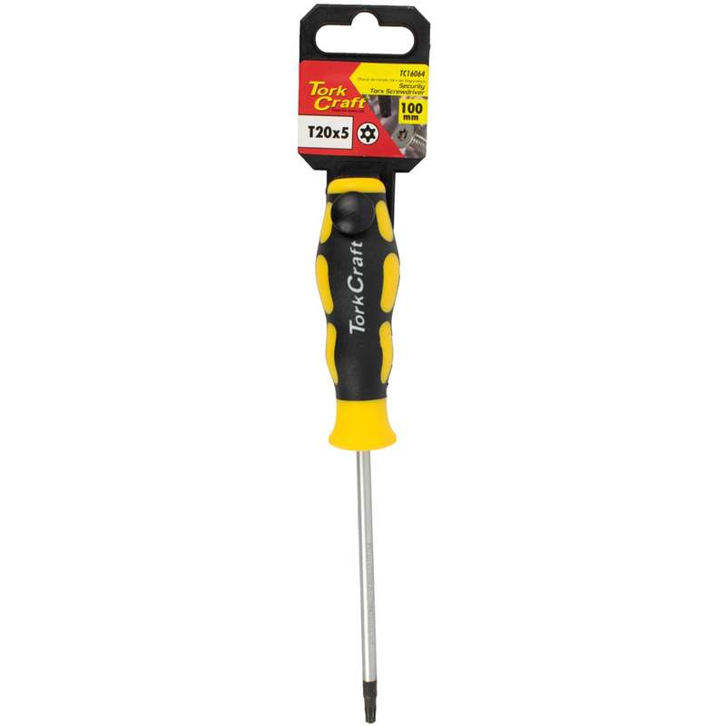 Tork Craft Screwdriver Torx Tamper Proof T20 5x100mm