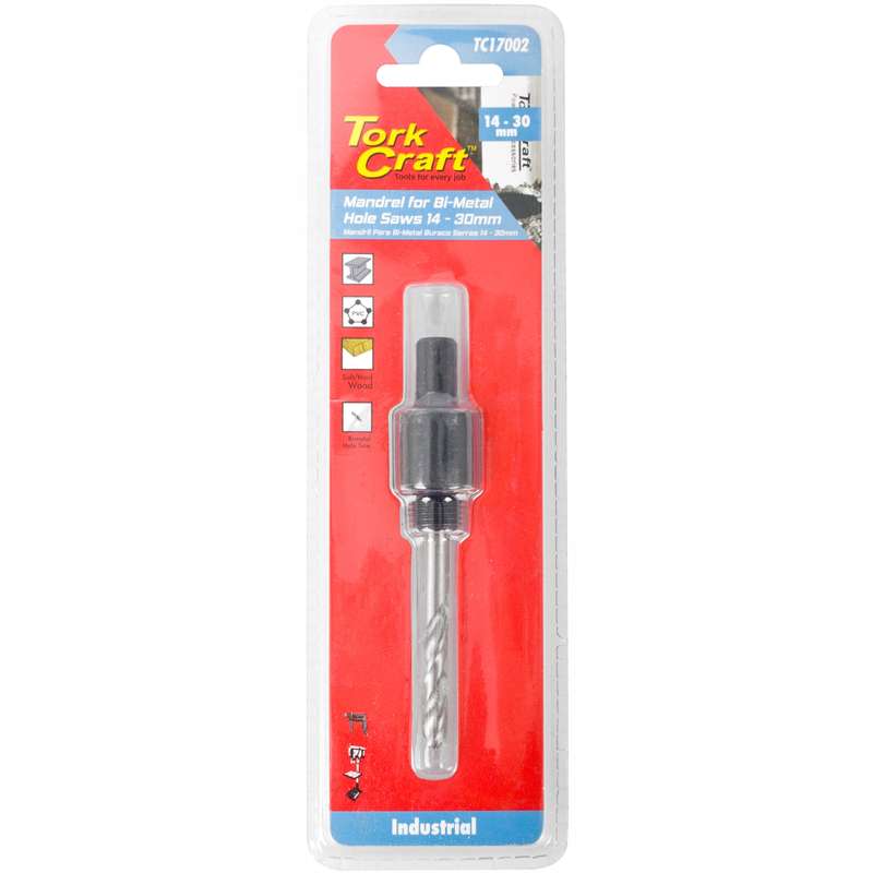Tork Craft Mandrel 3/8 Hex 14mm - 30mm