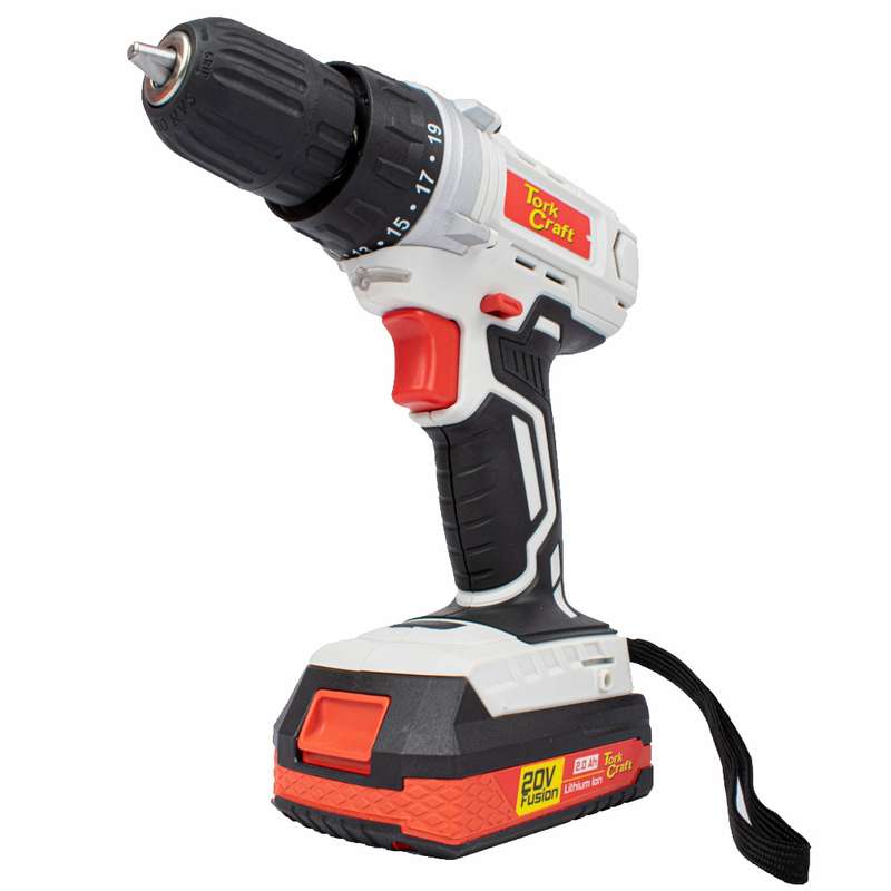 Tork Craft Drill Driver Dd10 20v 10mm 35nm 2.0 Ah Bat Std Charg 44 Pcs Acc