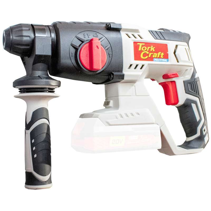Tork Craft Rotary Hammer Rh500 20v Sds Plus 0-1500 Rpm 5500 Bpm 4 Func. Bare Tool