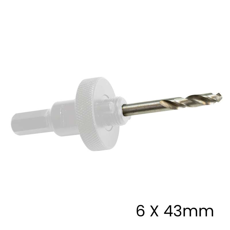 Tork Craft Arbor Drill Bit 6 X 43mm For Hss Hole Saws
