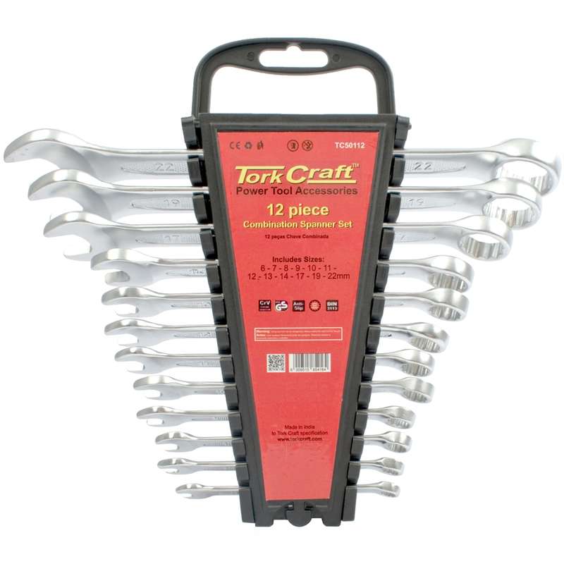 Tork Craft 12pcs Combination Spanner Set 6-7-8-9-10-11-12-13-14-17-19-22mm