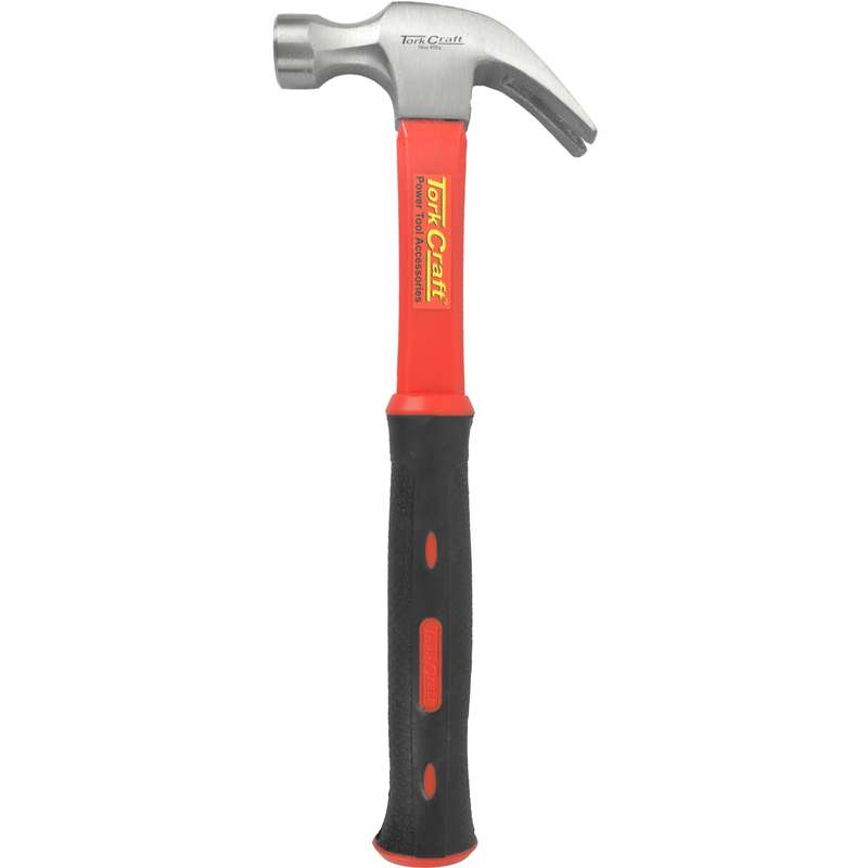 Tork Craft Hammer Claw 450g (16oz) Fibreglass Handle 295mm & Full Pol Head