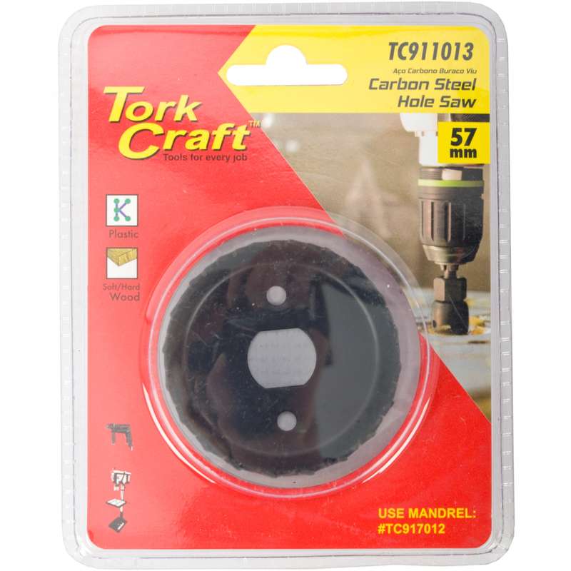Tork Craft Hole Saw Carbon Steel 57mm