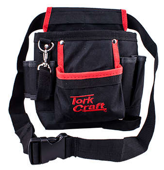Tork Craft Tool Pouch Nylon With Belt 7 Pocket