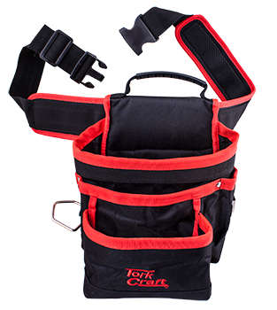 Tork Craft Tool Pouch Nylon With Belt 5 Pocket + Loops