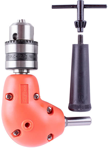 Tork Craft Angle Drive 3/8 X 24 W/10mm Chuck 90 Degree