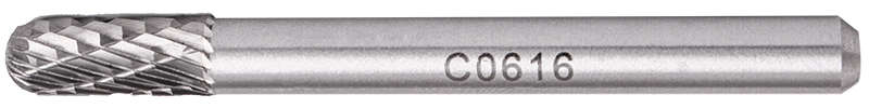 Tork Craft Rotary Burr Tungsten 6x16x6mm Rnd.point