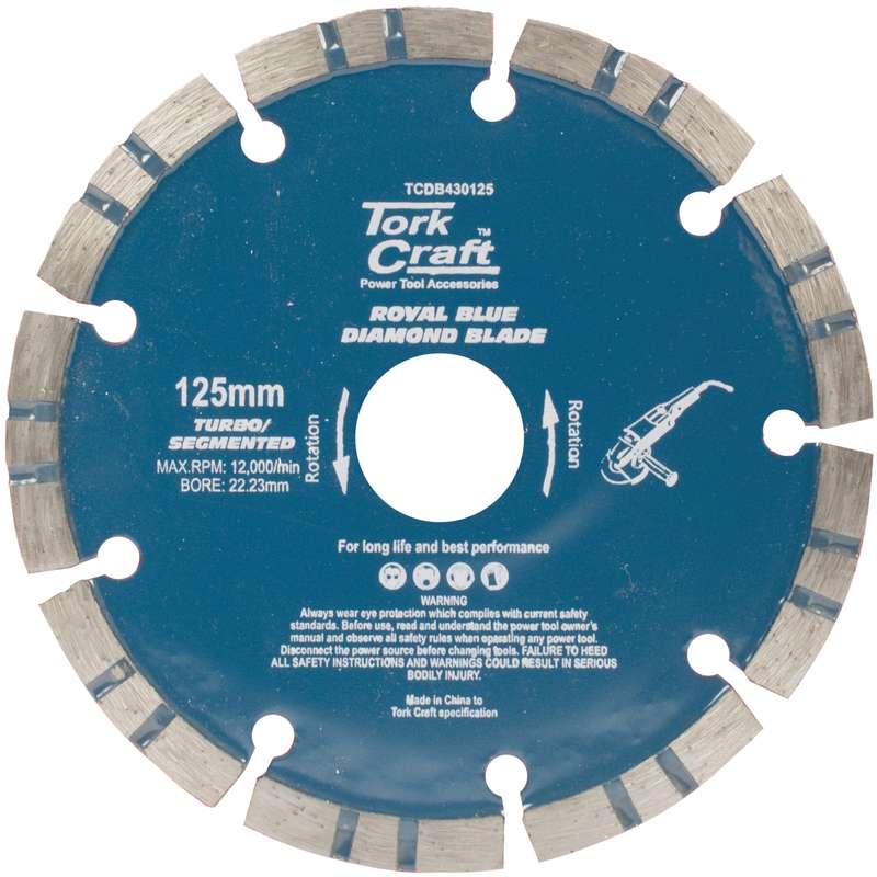 Tork Craft Diamond Blade 125 X 22.22mm Turbo/segm.laser