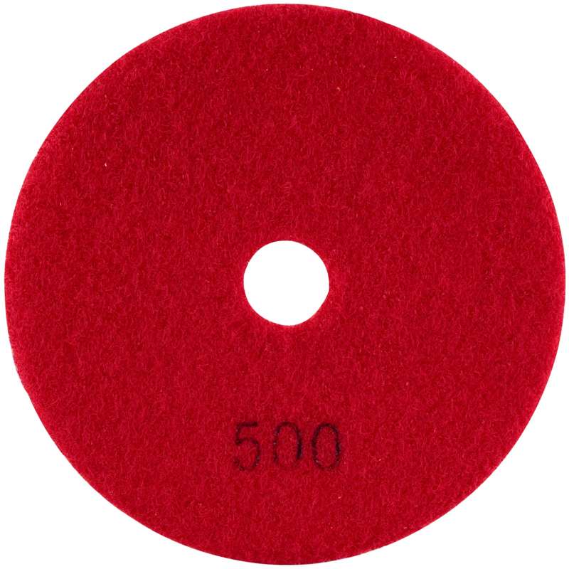 Tork Craft 100mm Diamond Wet Polishing Pad 500 Grit Red