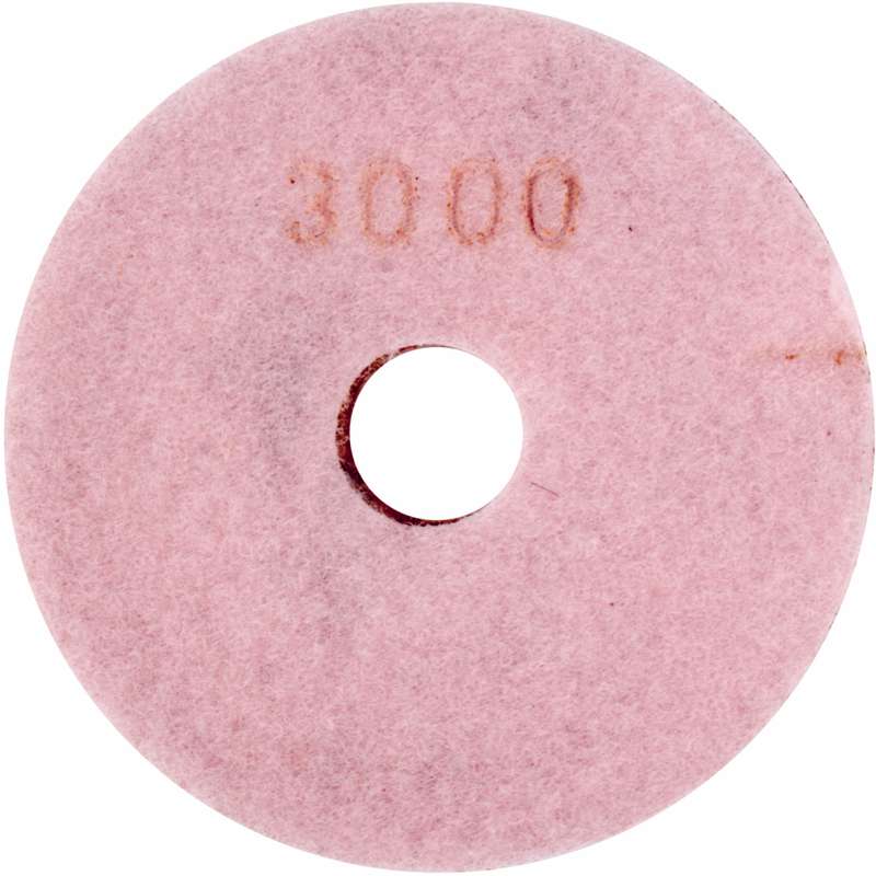 Tork Craft 100mm Diamond Wet Polishing Pad 3000 Grit Pink