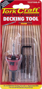 Tork Craft Decking Tool 8g Std Head Pre-drill & Countersink