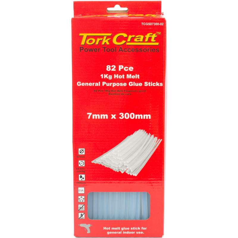 Tork Craft Glue Stick 07 X 300mm 82pc 1kg Hot Melt Gen. Purpose Eva 18000cps