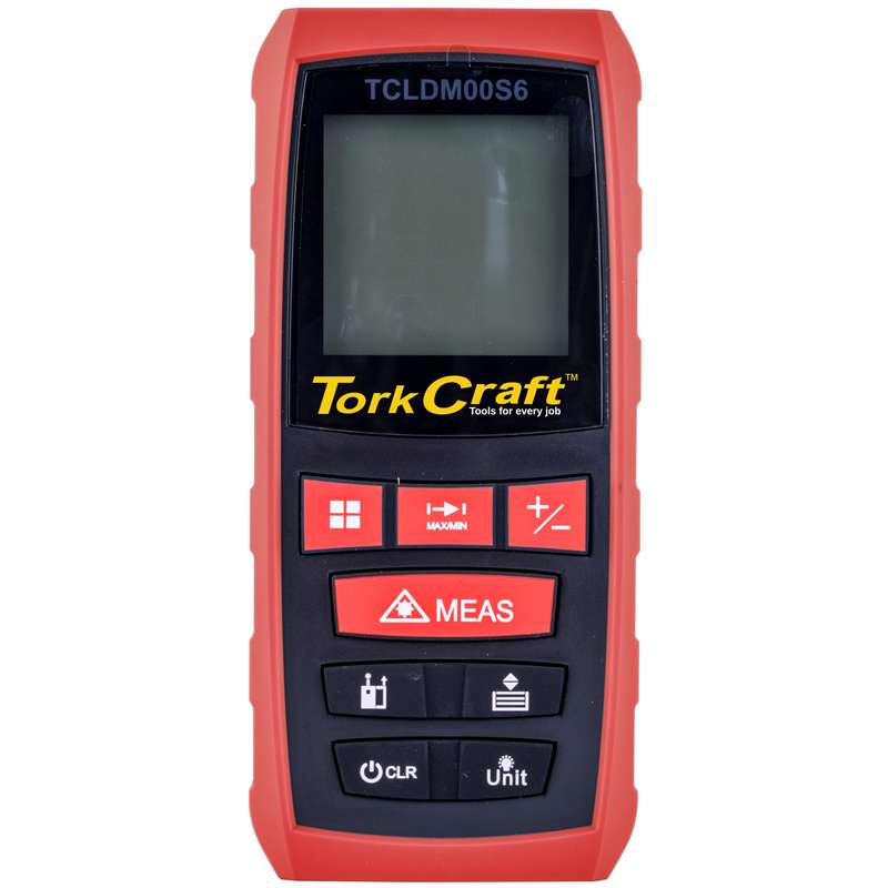 Tork Craft Laser Distance Meter 0.2 - 60m Vol/area/min/max/pyth Aaa Bat Inc