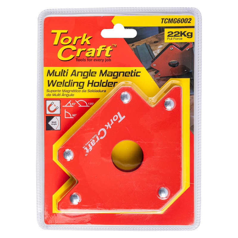 Tork Craft Magnetic Welding Holder 22.7kg P/force 45-90-135 Deg. Multi Angle