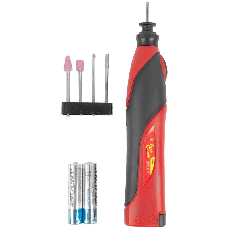 Tork Craft Mini Rotary Tool Kit 5pc 3v 2 X Aa Bat Incl.