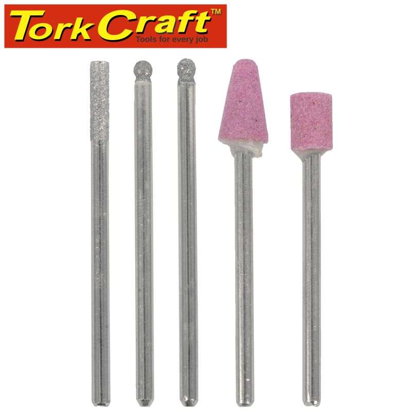 Tork Craft Mini Rotary Tool Kit 5pc 3v 2 X Aa Bat Incl.
