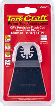 Tork Craft Quick Change Flush Cut Wood Saw Blade 68mm(2-11/16\')14tpi Crv