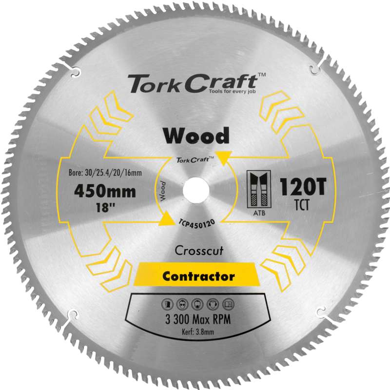 Tork Craft Blade Contractor 450 X 120t 30/1 Circular Saw Tct