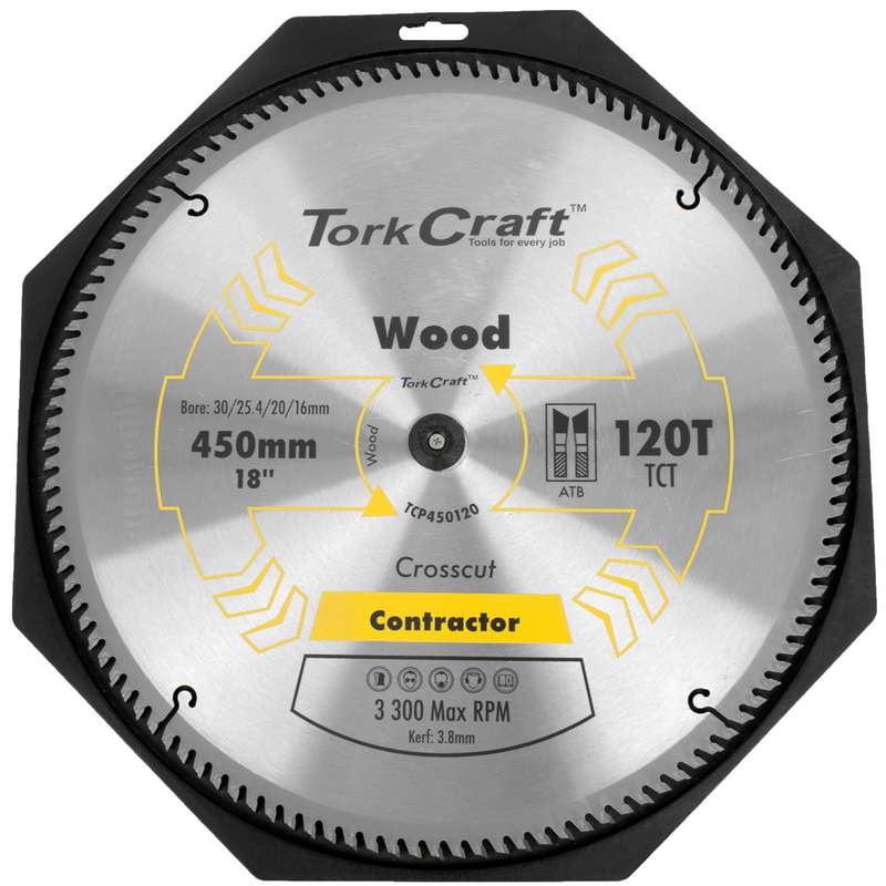 Tork Craft Blade Contractor 450 X 120t 30/1 Circular Saw Tct