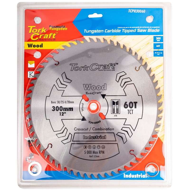Tork Craft Blade Tct 300 X 60t 30/1/20 Atb Positive Profesional Industrial