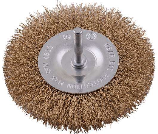 Tork Craft Wire Wheel Brush 100mm X 6mm Shaft Blister